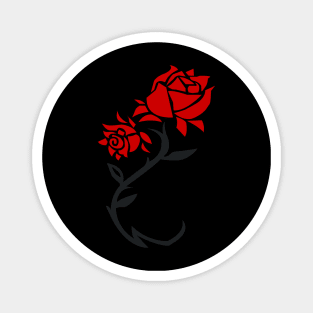 Red Rose Flower Magnet